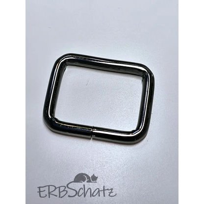 Vierkant-Ringe Farbauswahl für 25mm Gurtband - GunMetal