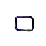 Vierkant-Ringe Metallic Colours für 25mm Gurtband Pink