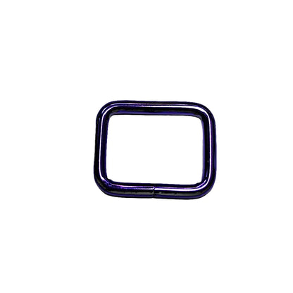 Vierkant-Ringe Metallic Colours für 25mm Gurtband Pink