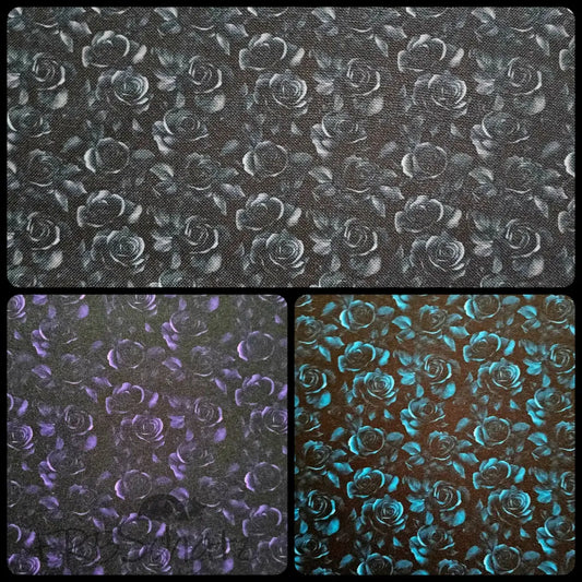 Wasserabweisender Canvas/Oxford Dark Roses | 0,5m