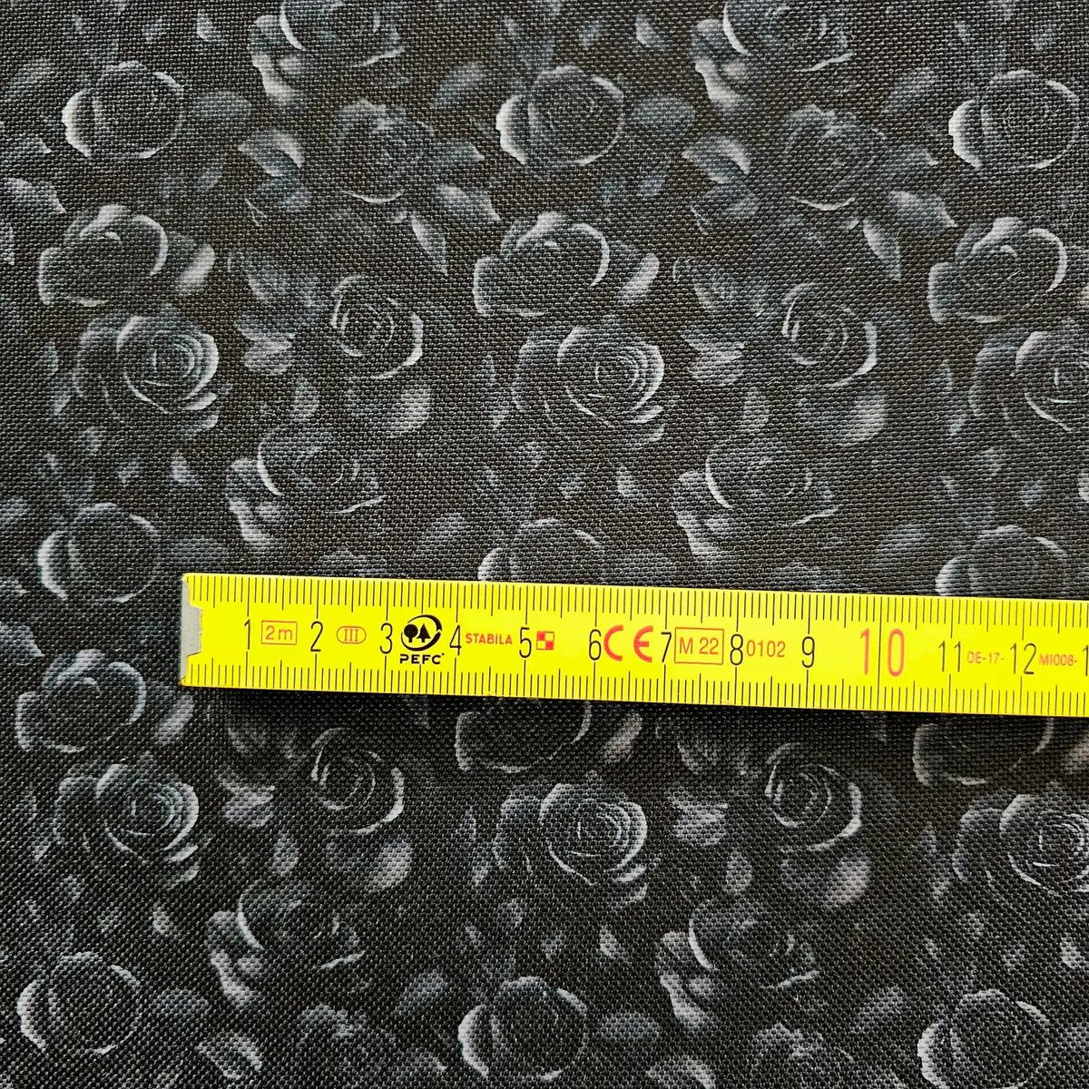 Wasserabweisender Canvas/Oxford Dark Roses | 0,5m