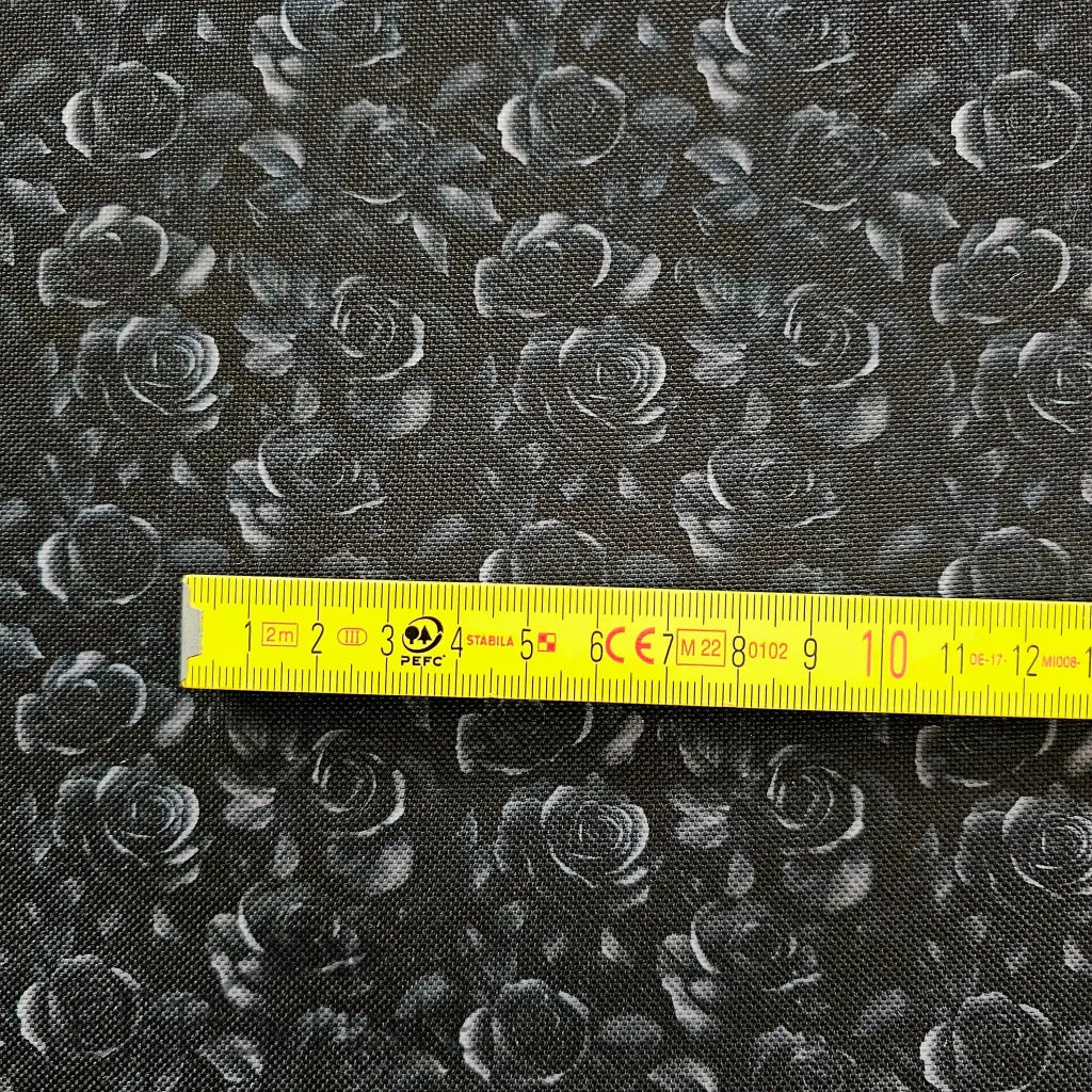 Wasserabweisender Canvas/Oxford Dark Roses | 0,5m