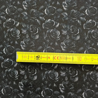 Wasserabweisender Canvas/Oxford Dark Roses | 0,5m