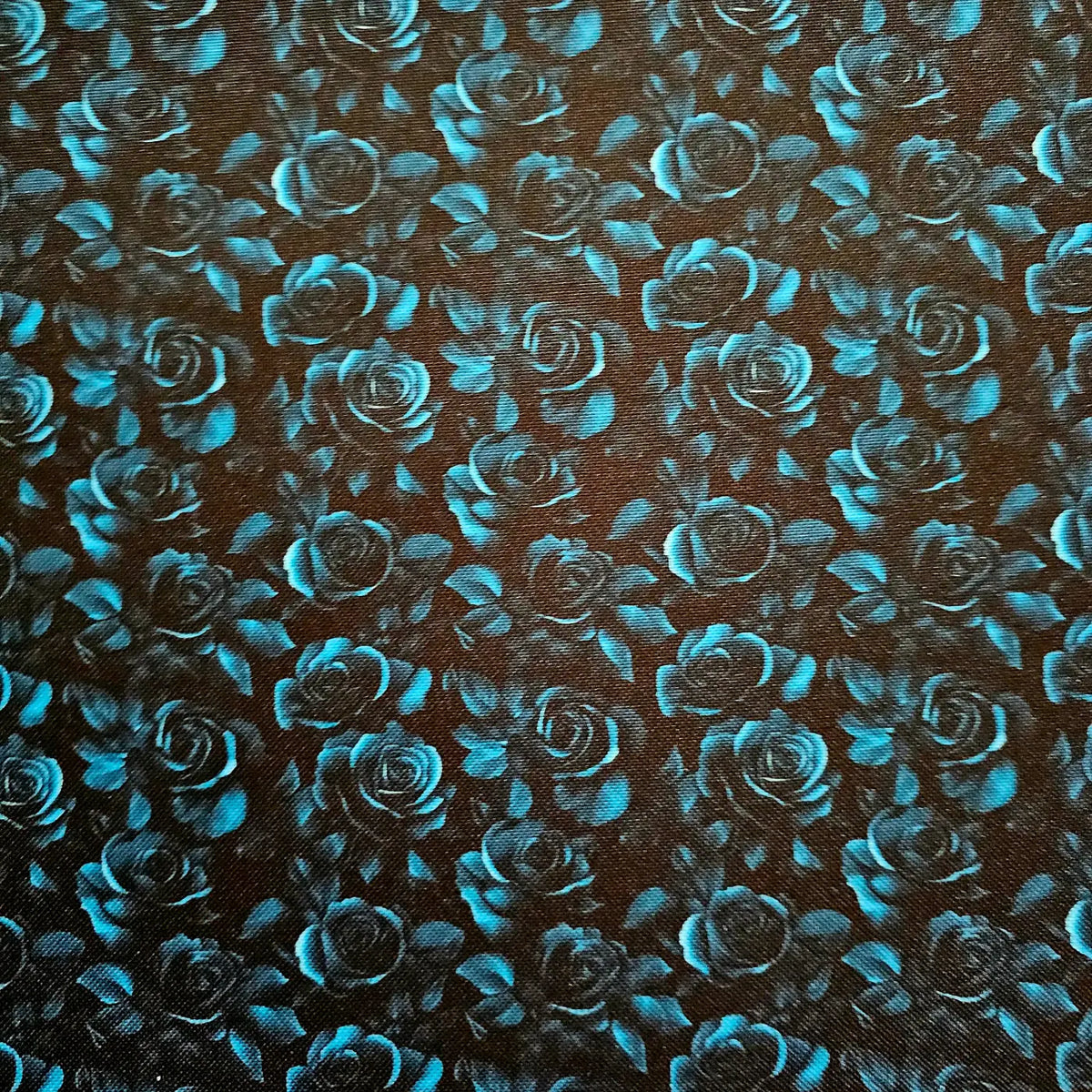 Wasserabweisender Canvas/Oxford Dark Roses | 0,5m