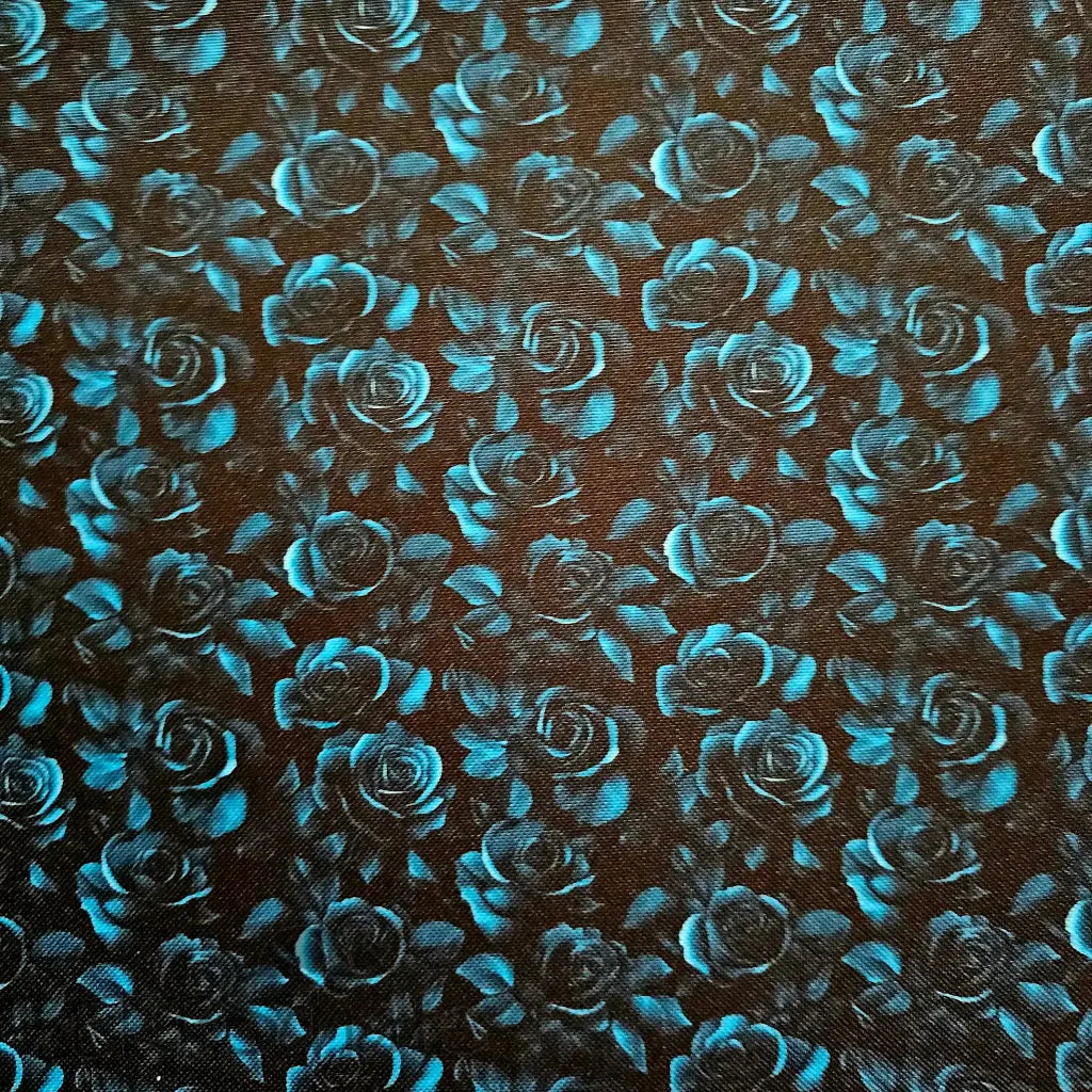 Wasserabweisender Canvas/Oxford Dark Roses | 0,5m