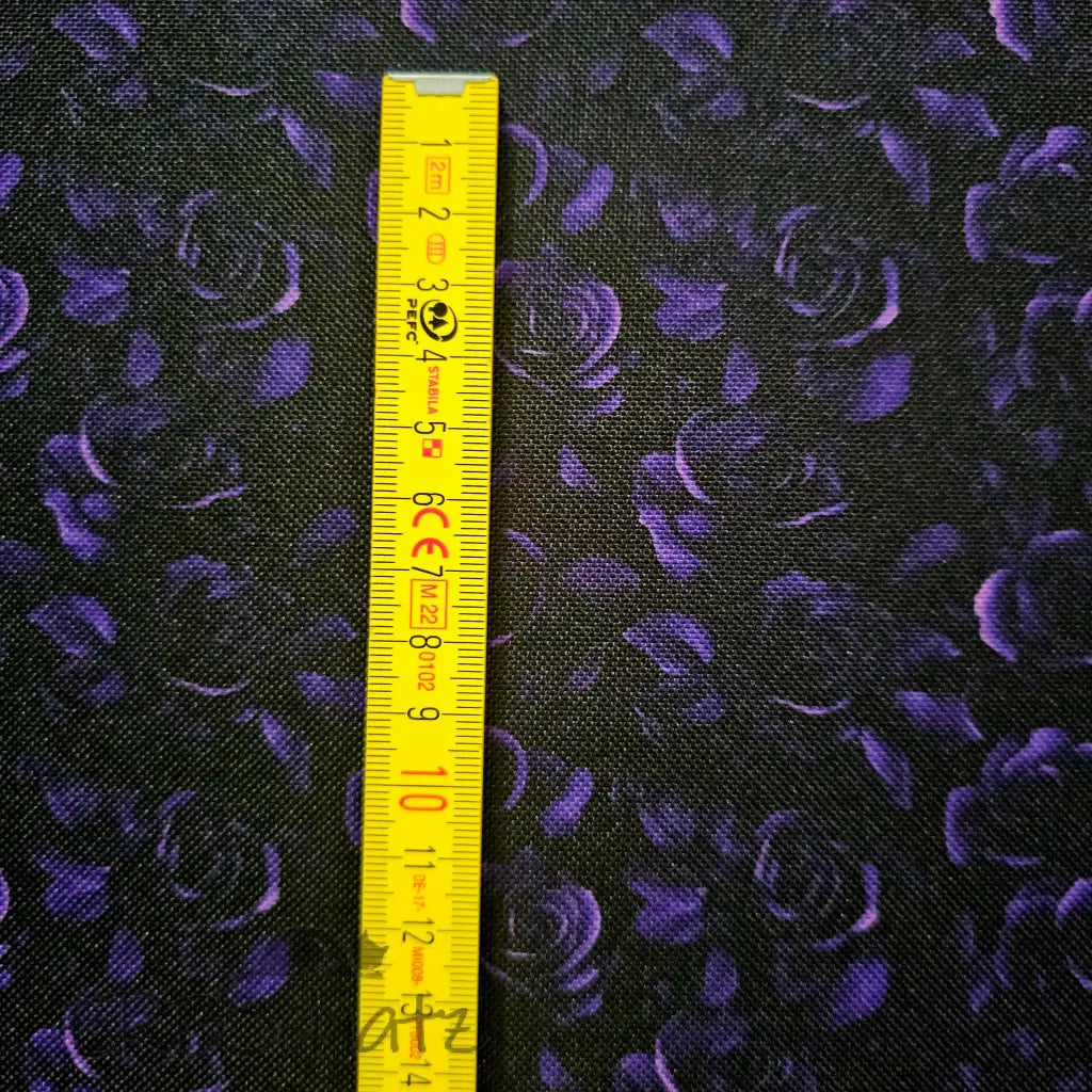 Wasserabweisender Canvas/Oxford Dark Roses | 0,5m