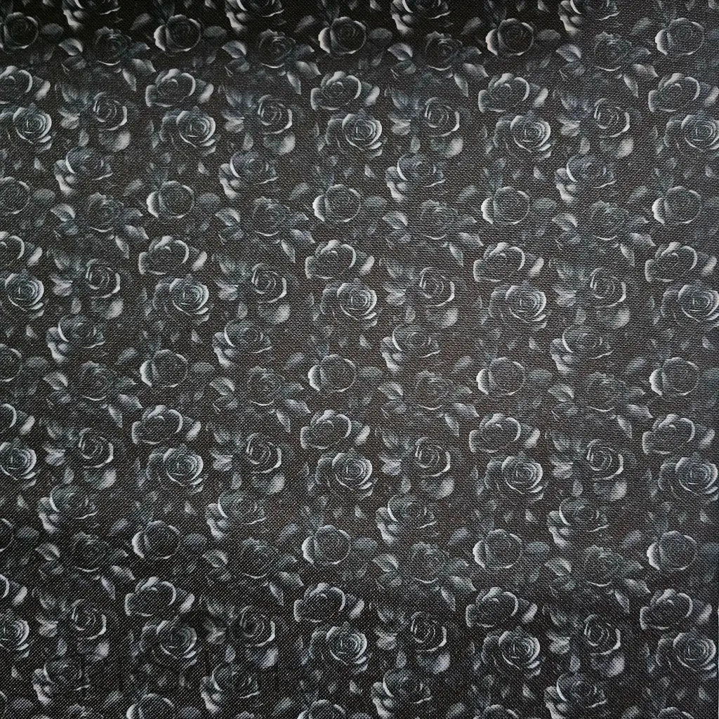 Wasserabweisender Canvas/Oxford Dark Roses | 0,5m