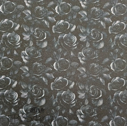 Wasserabweisender Canvas/Oxford Dark Roses | 0,5m
