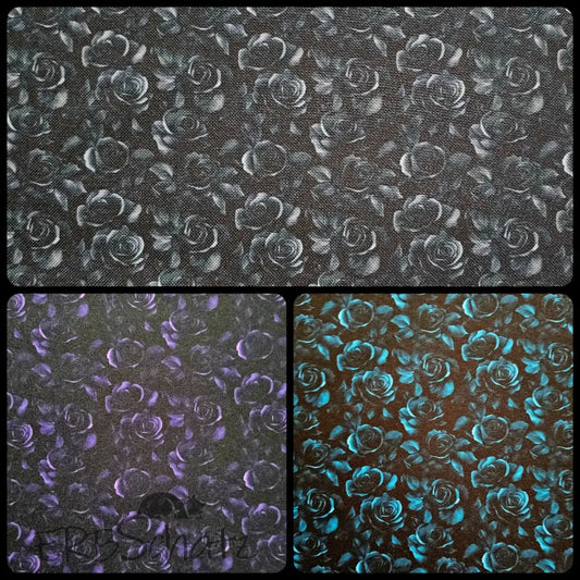 Wasserabweisender Canvas/Oxford Dark Roses | 0,5m