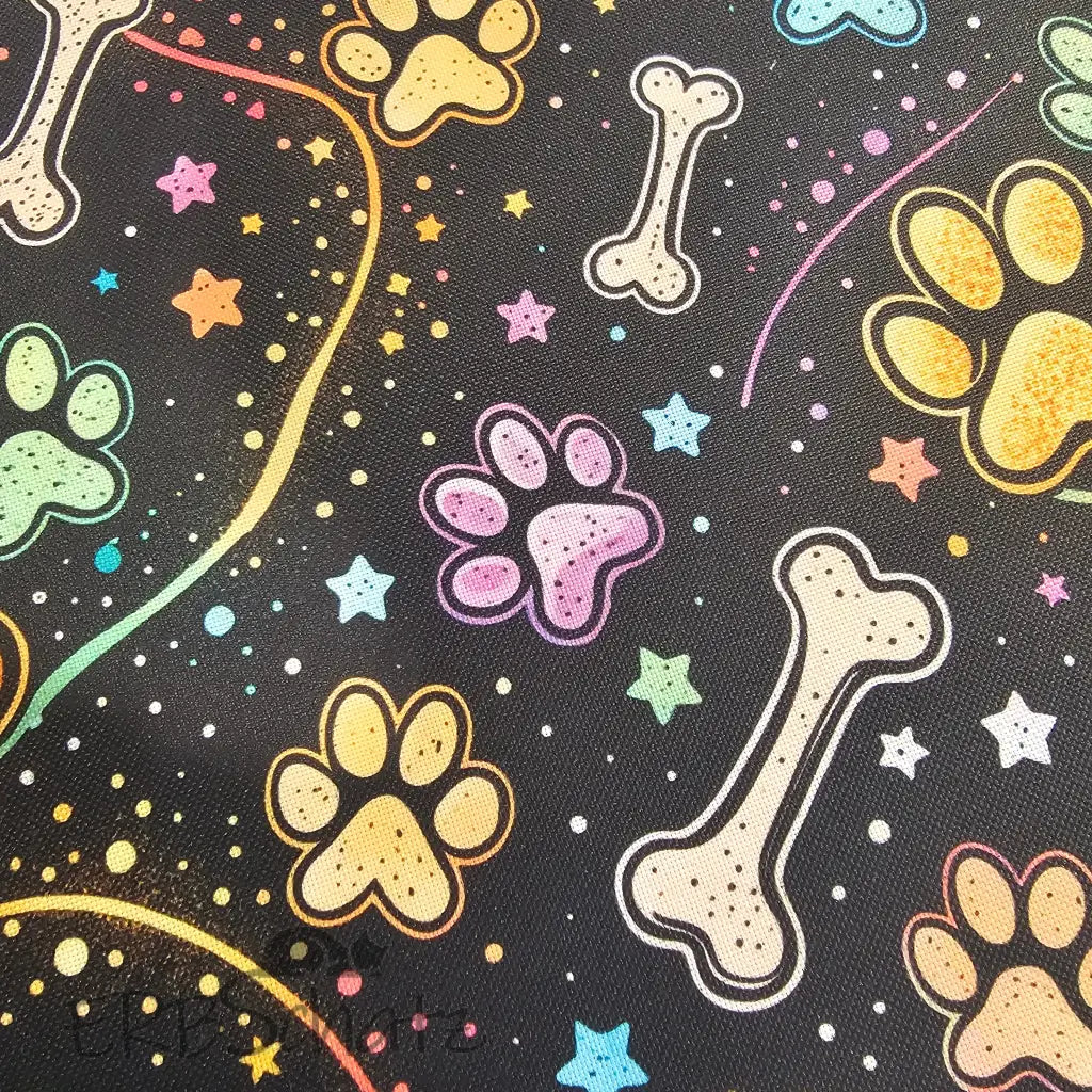 Wasserabweisender Canvas/Oxford | Dog Lover Yellow | 0,5m