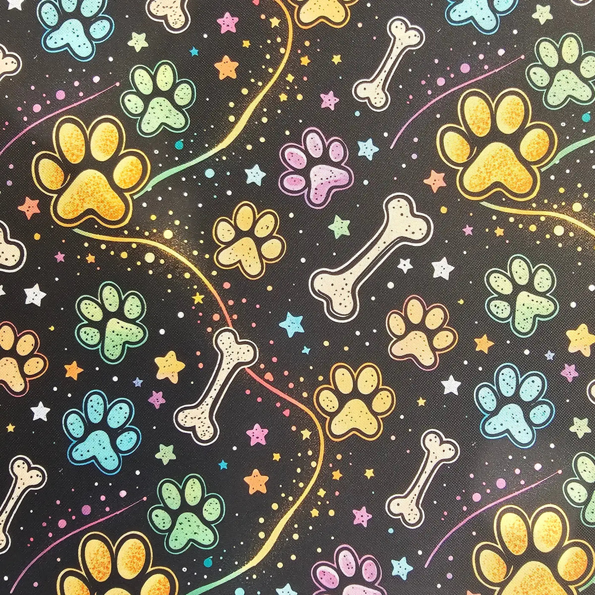 Wasserabweisender Canvas/Oxford | Dog Lover Yellow | 0,5m