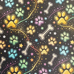 Wasserabweisender Canvas/Oxford | Dog Lover Yellow | 0,5m