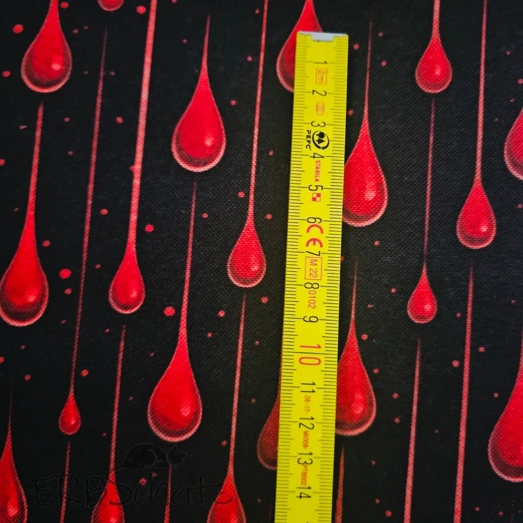 Wasserabweisender Canvas/Oxford | Dripping Blood | 0,5m