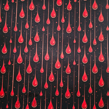 Wasserabweisender Canvas/Oxford | Dripping Blood | 0,5m