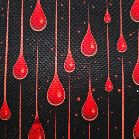 Wasserabweisender Canvas/Oxford | Dripping Blood | 0,5m