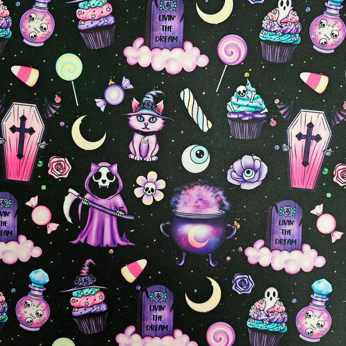 Wasserabweisender Canvas/Oxford Goth & Fun | 0,5m