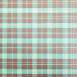 Wasserabweisender Canvas/Oxford | Karo Türkis Grau | 0,5m