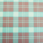 Wasserabweisender Canvas/Oxford | Karo Türkis Grau | 0,5m