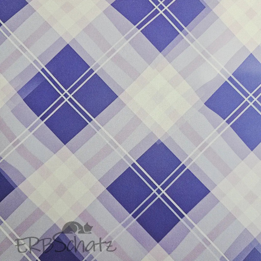 Wasserabweisender Canvas/Oxford | Lavender Tartan | 0,5m