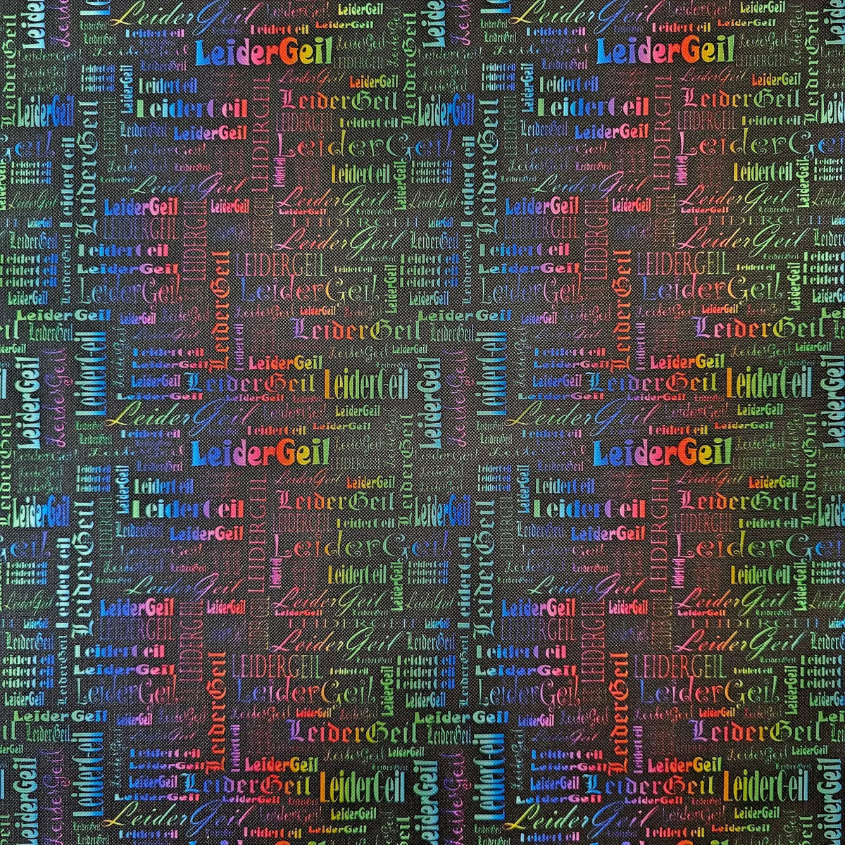 Wasserabweisender Canvas/Oxford LeiderGeil Wordcloud | 0,5m