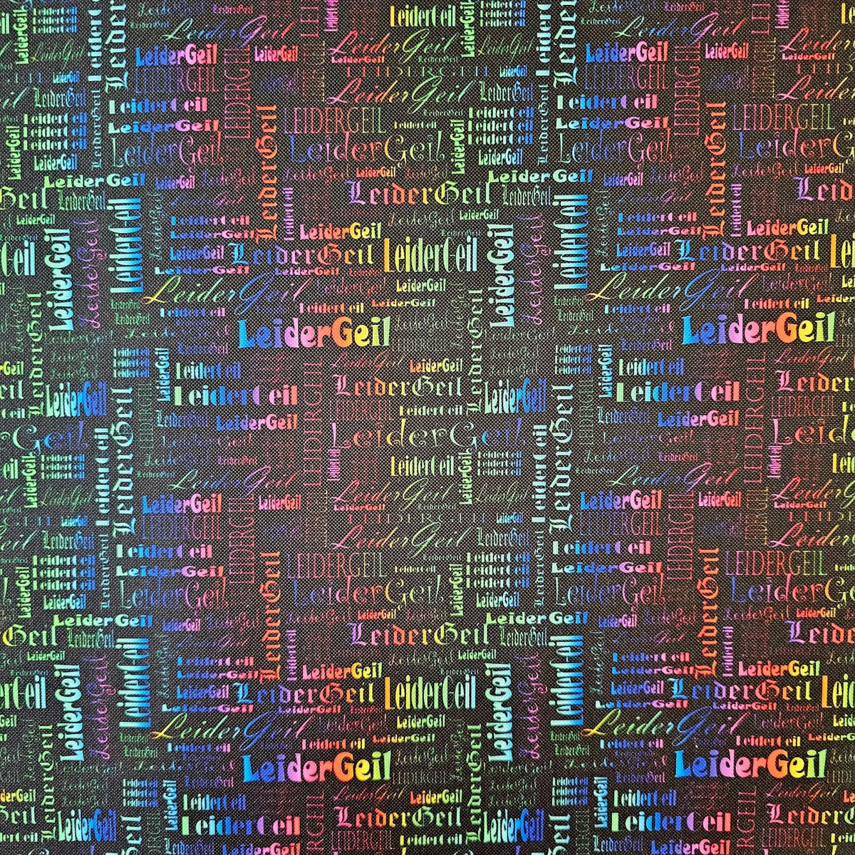 Wasserabweisender Canvas/Oxford LeiderGeil Wordcloud | 0,5m