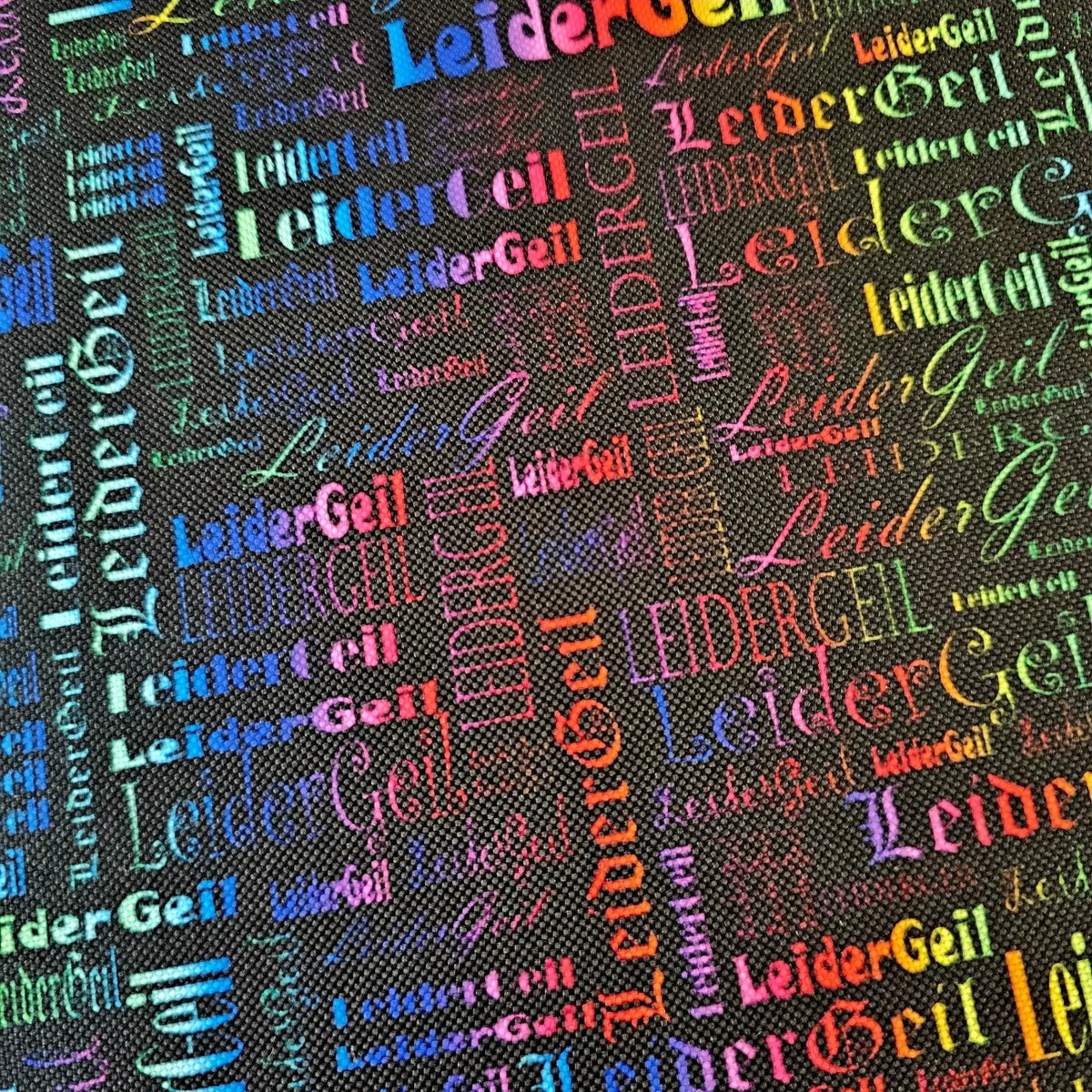 Wasserabweisender Canvas/Oxford LeiderGeil Wordcloud | 0,5m