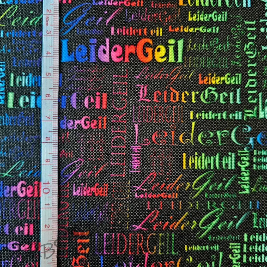 Wasserabweisender Canvas/Oxford LeiderGeil Wordcloud | 0,5m