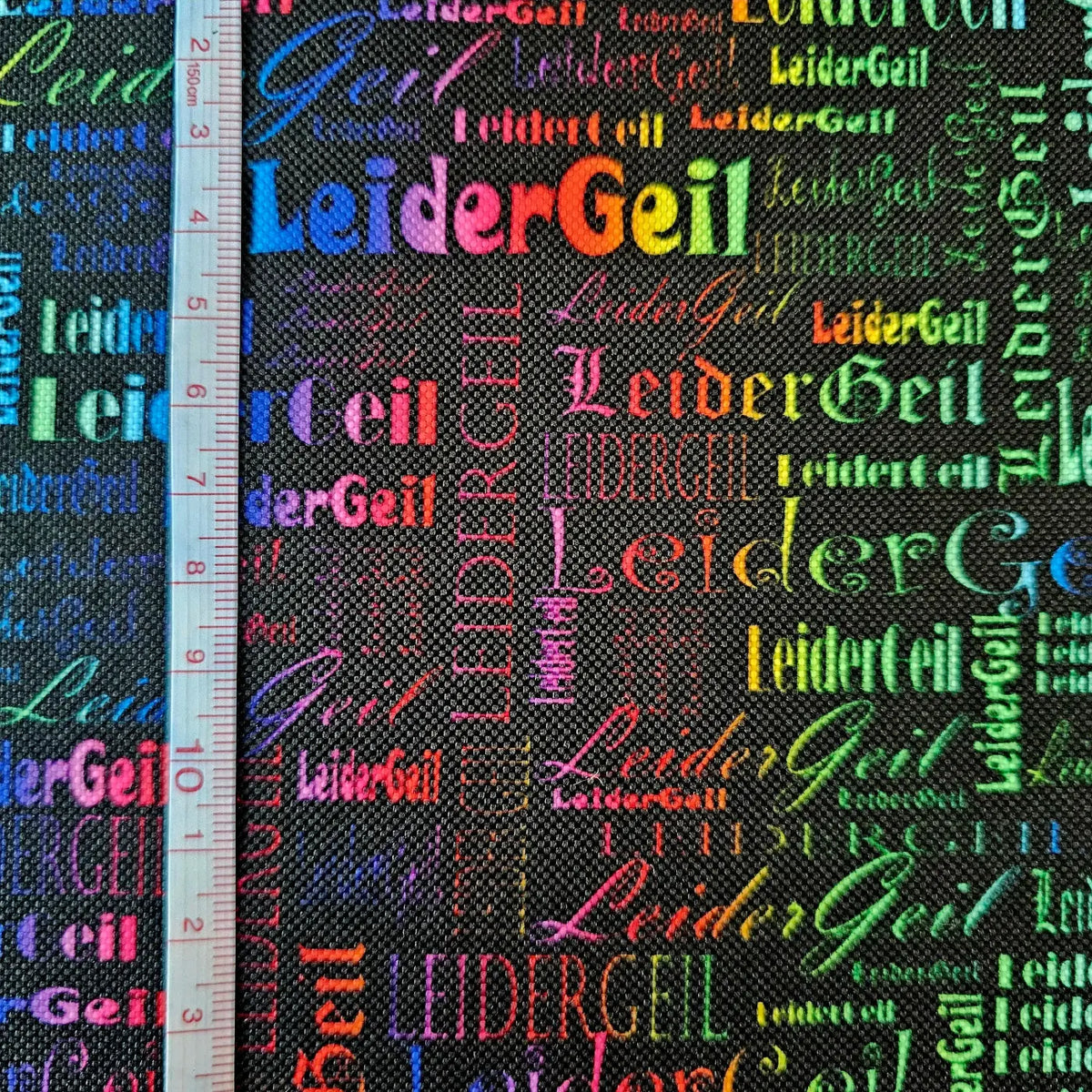 Wasserabweisender Canvas/Oxford LeiderGeil Wordcloud | 0,5m