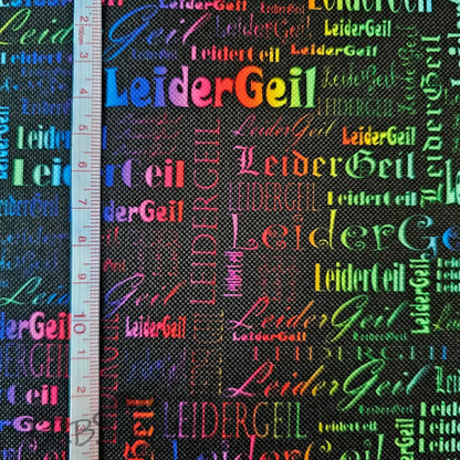 Wasserabweisender Canvas/Oxford LeiderGeil Wordcloud | 0,5m