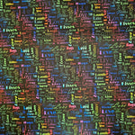 Wasserabweisender Canvas/Oxford LoveKisses Wordcloud | 0,5m