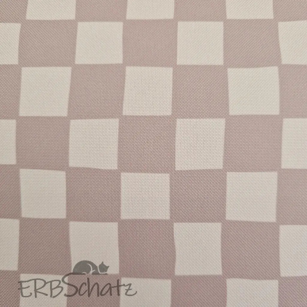 Wasserabweisender Canvas/Oxford | Nude Checkerboard | 0,5m