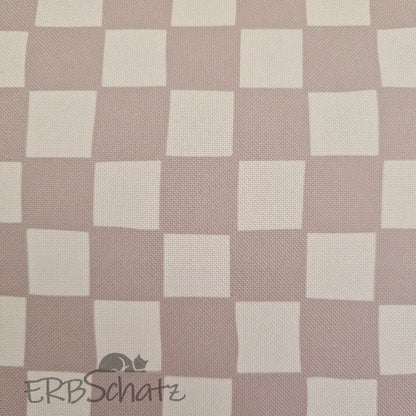 Wasserabweisender Canvas/Oxford | Nude Checkerboard | 0,5m