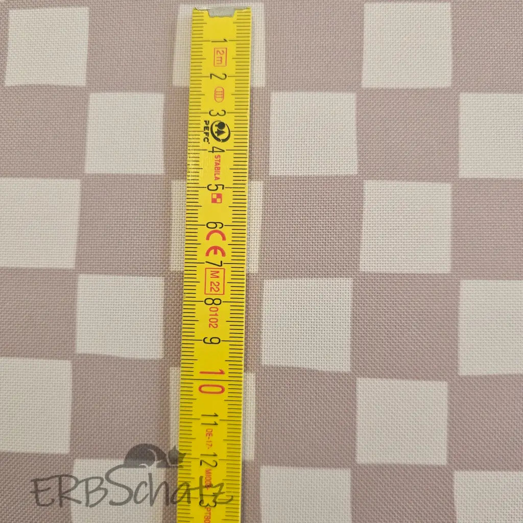 Wasserabweisender Canvas/Oxford | Nude Checkerboard | 0,5m