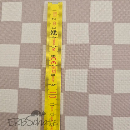 Wasserabweisender Canvas/Oxford | Nude Checkerboard | 0,5m