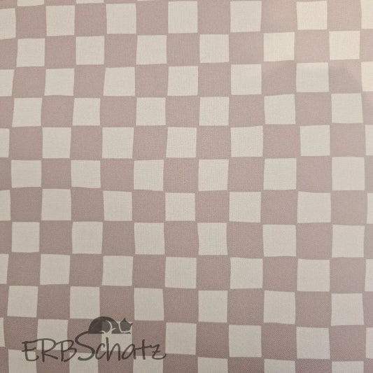 Wasserabweisender Canvas/Oxford | Nude Checkerboard | 0,5m
