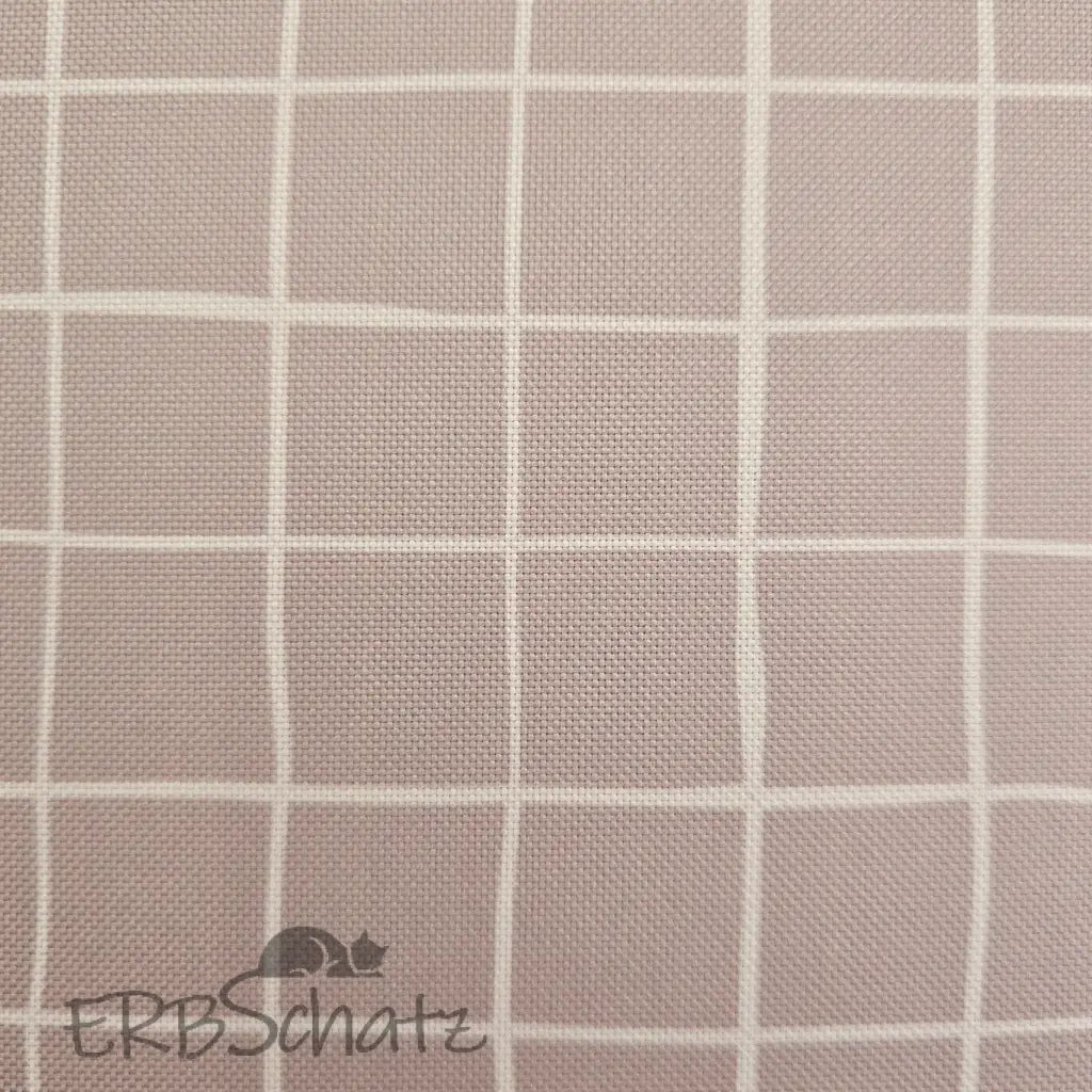 Wasserabweisender Canvas/Oxford | Nude Weavy Karo | 0,5m