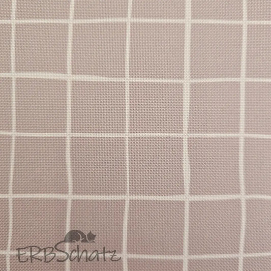 Wasserabweisender Canvas/Oxford | Nude Weavy Karo | 0,5m