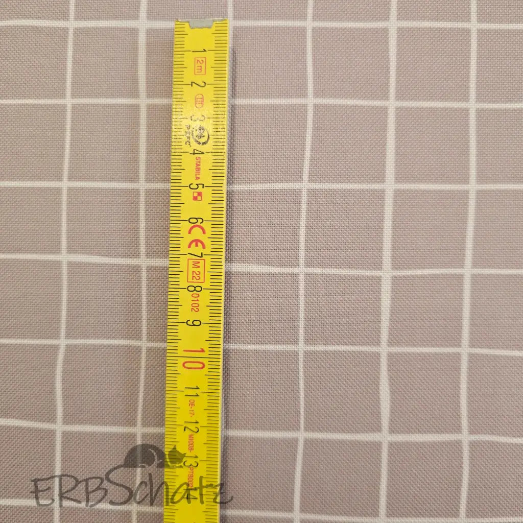 Wasserabweisender Canvas/Oxford | Nude Weavy Karo | 0,5m