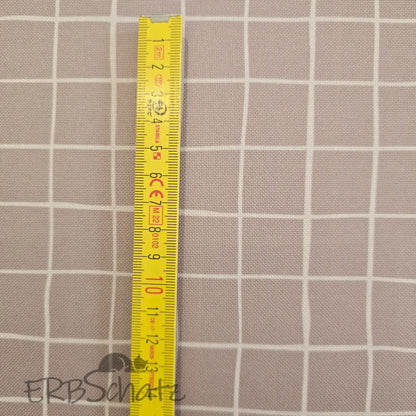 Wasserabweisender Canvas/Oxford | Nude Weavy Karo | 0,5m