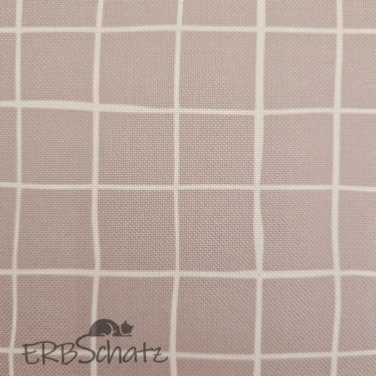 Wasserabweisender Canvas/Oxford | Nude Weavy Karo | 0,5m