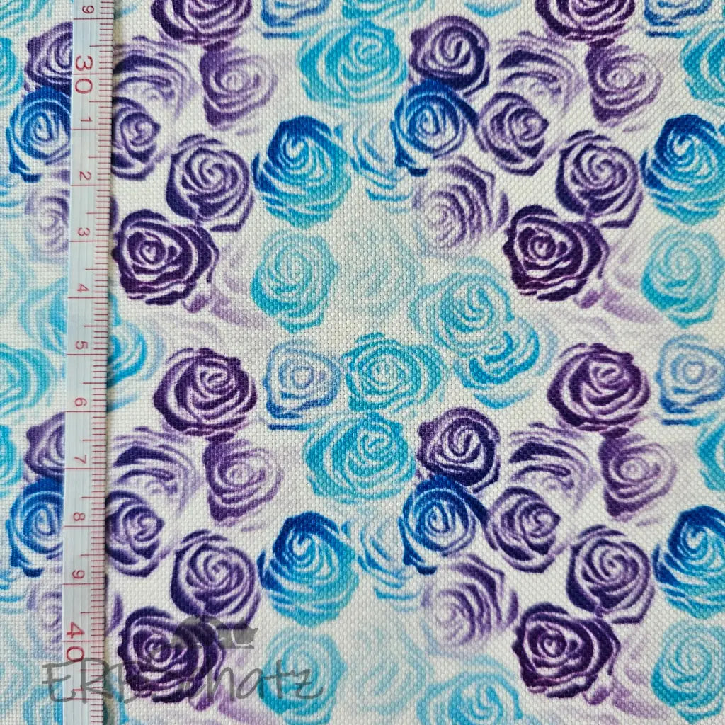Wasserabweisender Canvas/Oxford Outline Roses | 0,5m