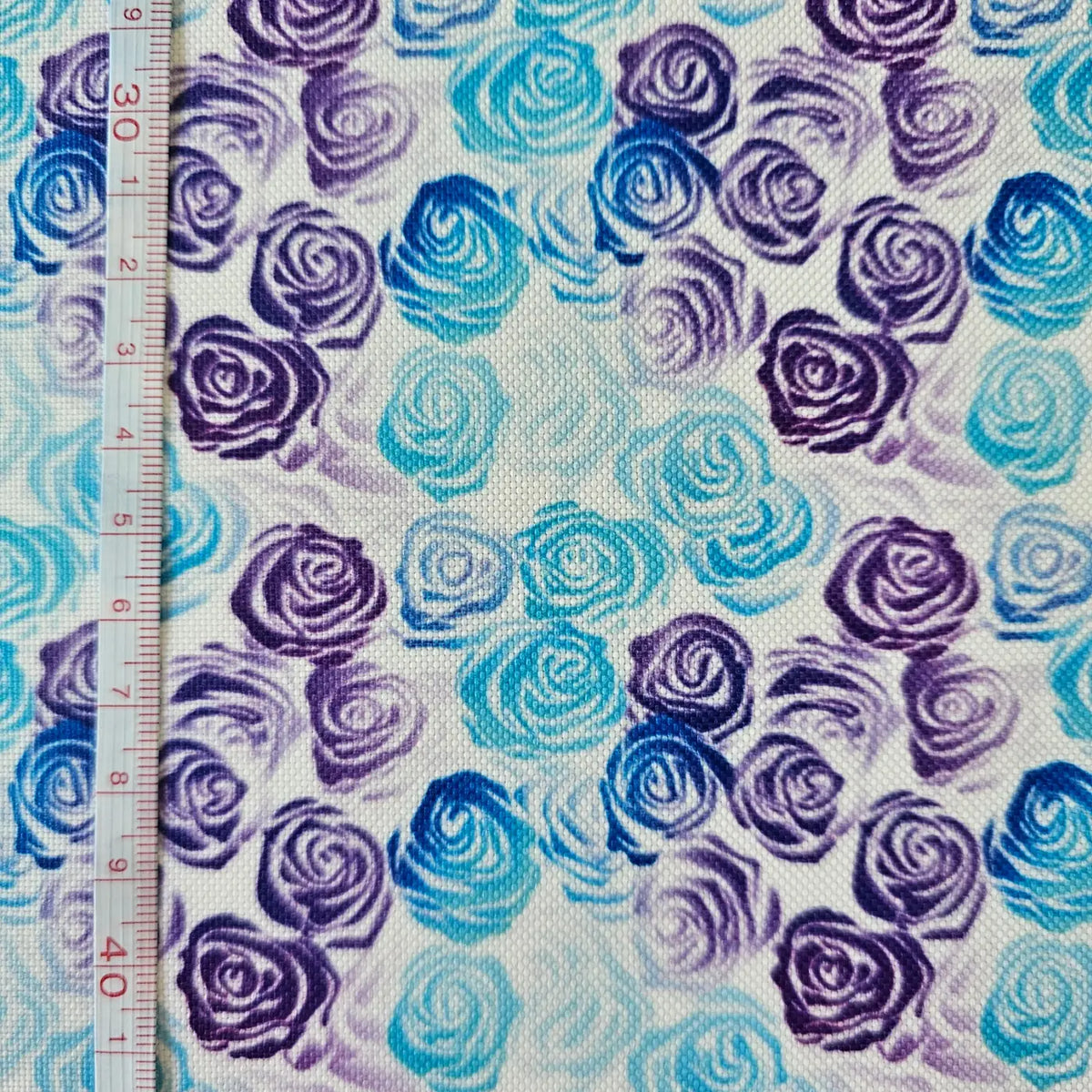 Wasserabweisender Canvas/Oxford Outline Roses | 0,5m
