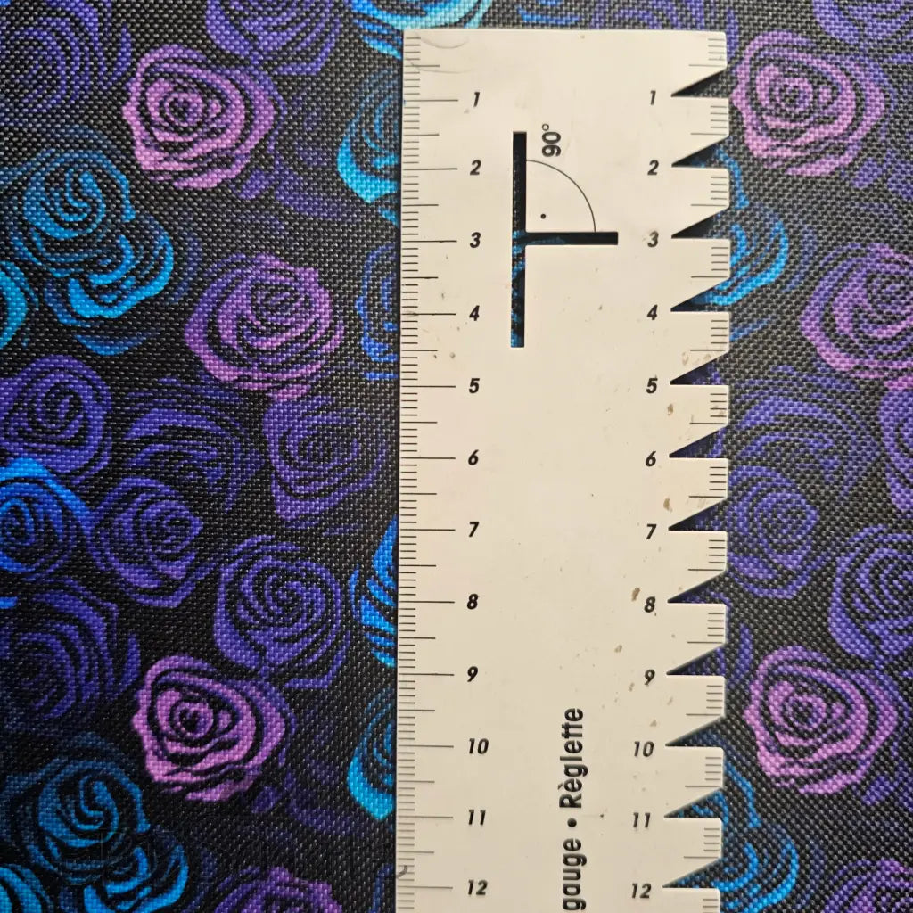 Wasserabweisender Canvas/Oxford Outline Roses | 0,5m