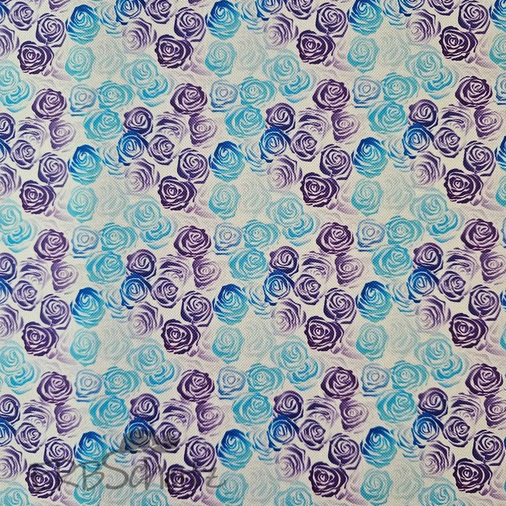 Wasserabweisender Canvas/Oxford Outline Roses | 0,5m