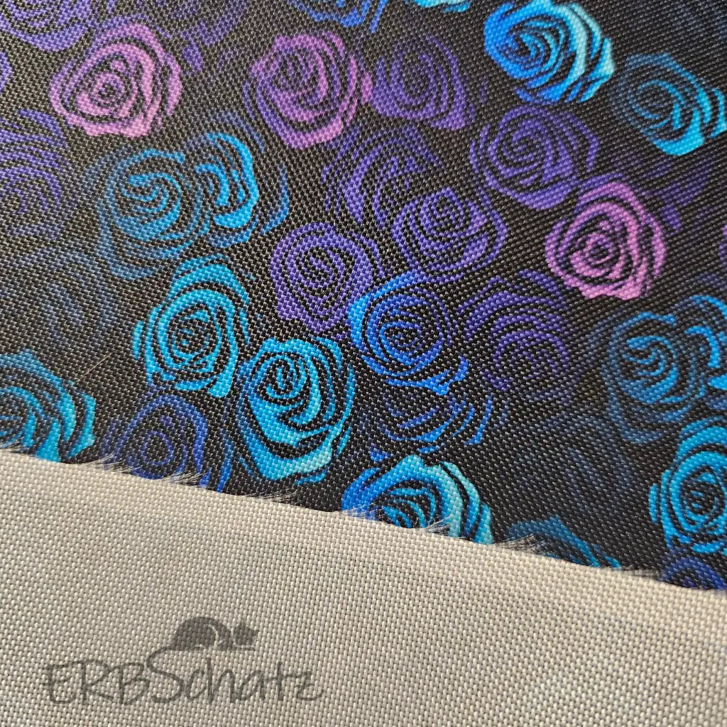 Wasserabweisender Canvas/Oxford Outline Roses | 0,5m