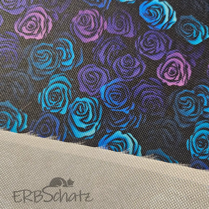 Wasserabweisender Canvas/Oxford Outline Roses | 0,5m