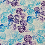 Wasserabweisender Canvas/Oxford Outline Roses | 0,5m