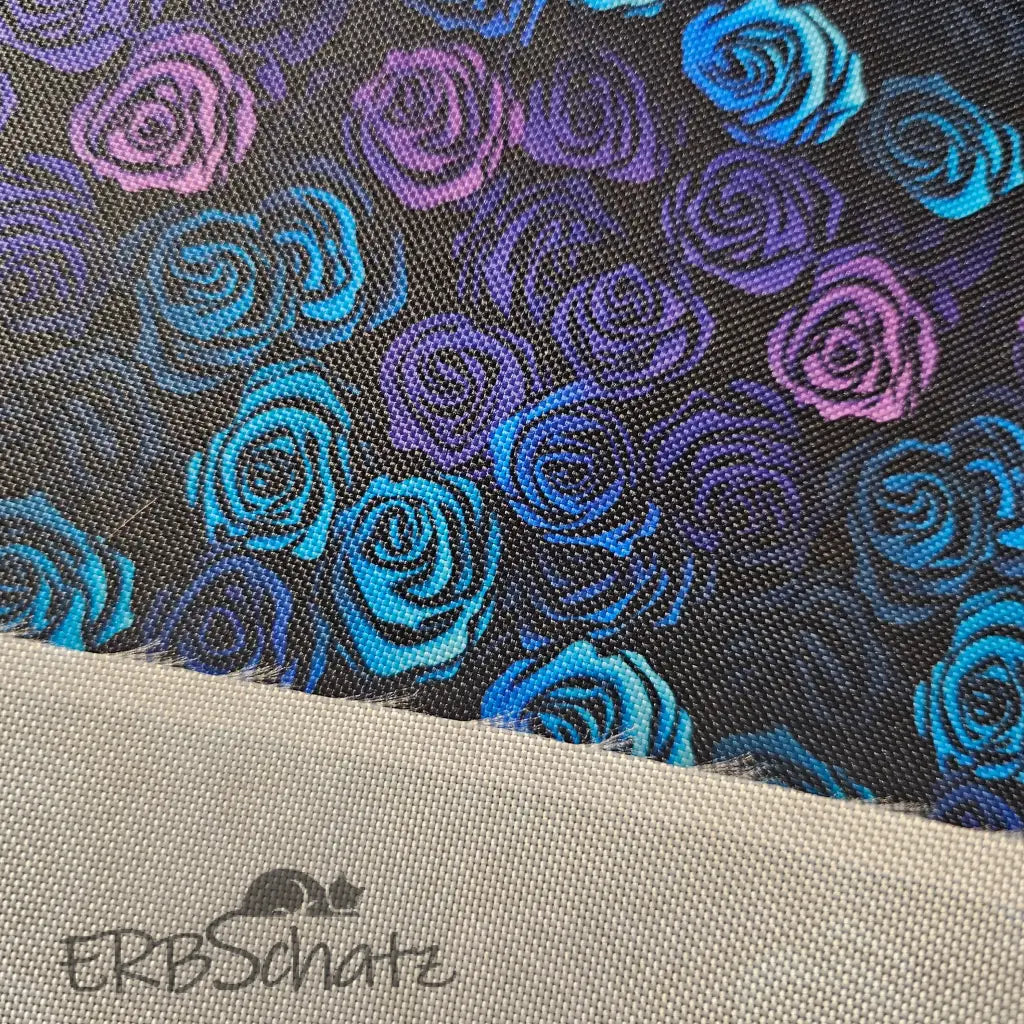 Wasserabweisender Canvas/Oxford Outline Roses | 0,5m