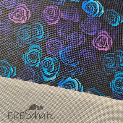 Wasserabweisender Canvas/Oxford Outline Roses | 0,5m