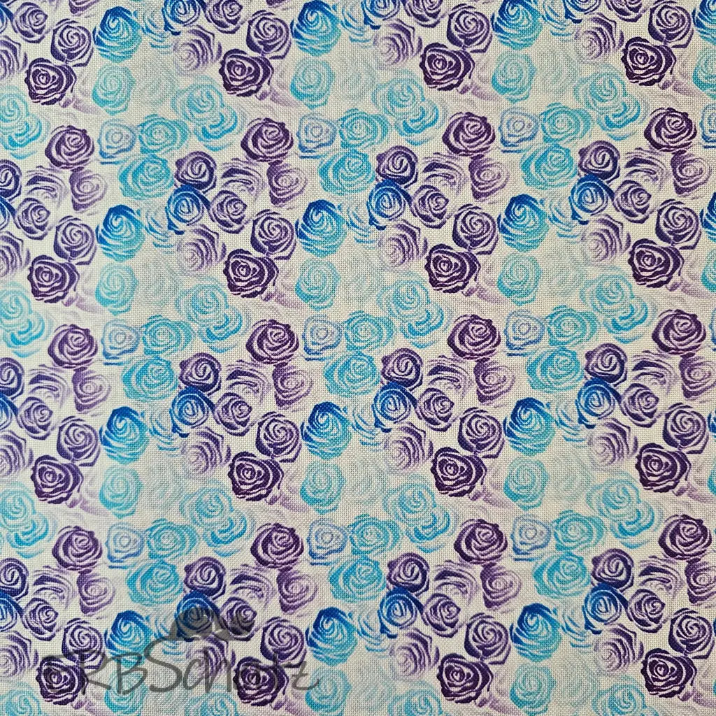 Wasserabweisender Canvas/Oxford Outline Roses | 0,5m